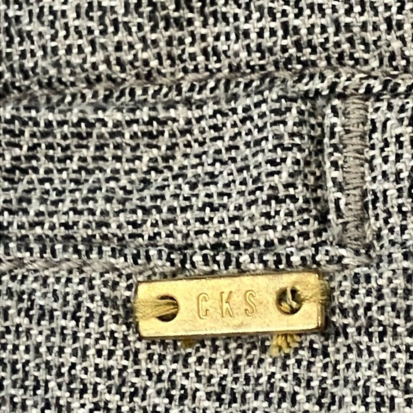 CKS Women’s W32L32.25” tweed like Gray cotton blend Trousers - Picture 2 of 16